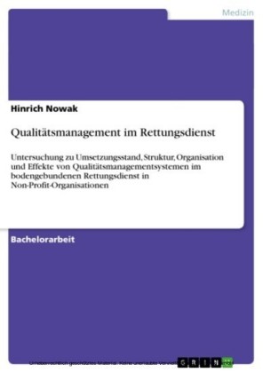 Qualitätsmanagement im Rettungsdienst