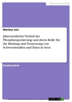Jahreszeitlicher Verlauf der Phosphatspeziierung und deren Rolle für die Bindung und Freisetzung von Schwermetallen und Eisen in Seen