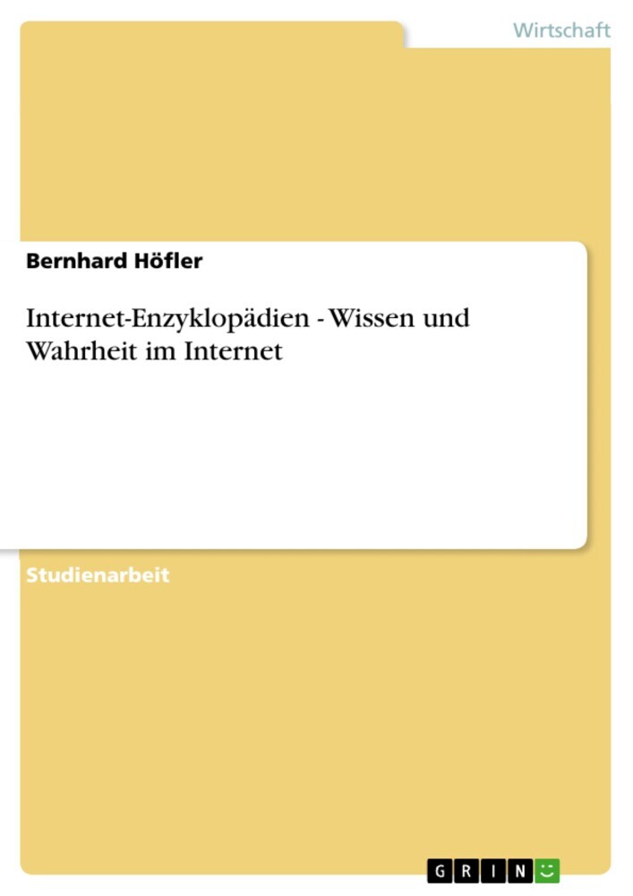 Internet-Enzyklopädien - Wissen und Wahrheit im Internet main product photo