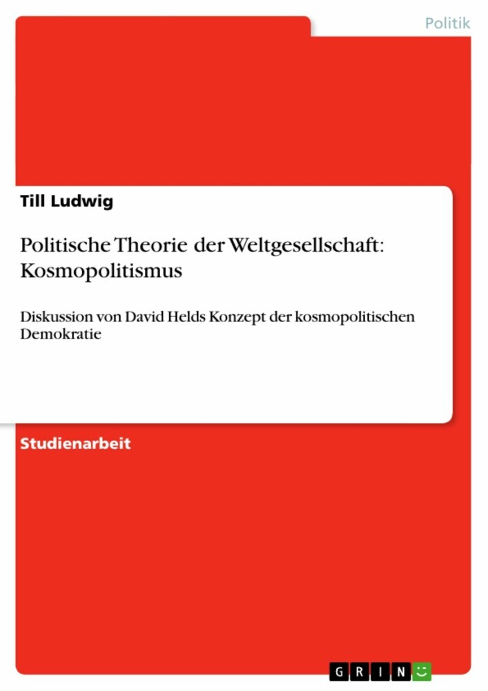 Politische Theorie der Weltgesellschaft: Kosmopolitismus main product photo