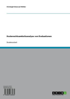 Kostenwirksamkeitsanalyse von Evaluationen