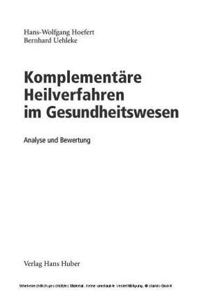 Komplementäre Heilverfahren im Gesundheitswesen main product photo
