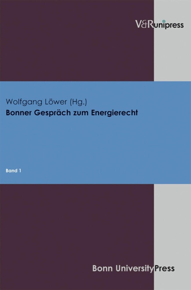 Bonner Gespräch zum Energierecht. Bd.1 main product photo