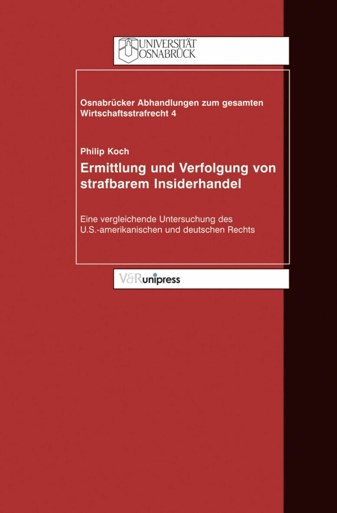Ermittlung und Verfolgung von strafbarem Insiderhandel main product photo