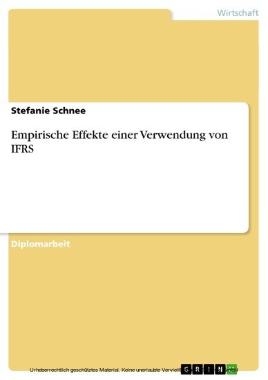 Empirische Effekte einer Verwendung von IFRS main product photo