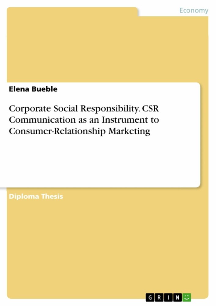 Corporate Social Responsibility. CSR Communication as an Instrument to Consumer-Relationship Marketing main product photo