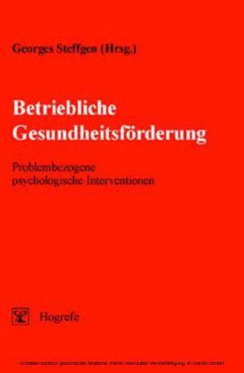 Betriebliche Gesundheitsförderung