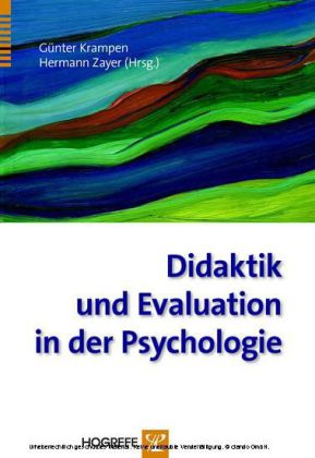 Didaktik und Evaluation in der Psychologie. Anwendungen und Forschungsergebnisse main product photo