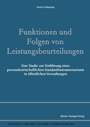 Funktionen und Folgen von Leistungsbeurteilungen