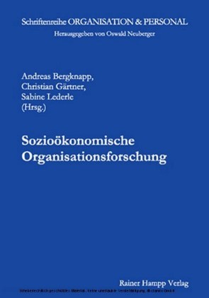 Sozioökonomische Organisationsforschung