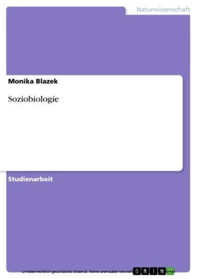 Soziobiologie main product photo
