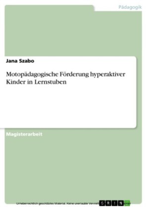 Motopädagogische Förderung hyperaktiver Kinder in Lernstuben