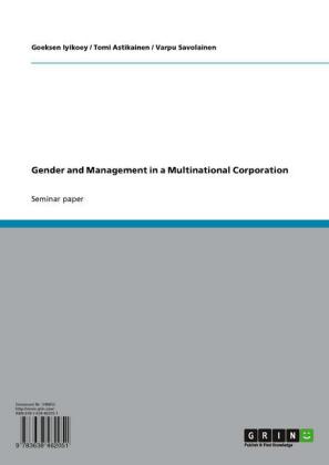 Gender and Management in a Multinational Corporation