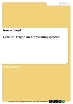 Gender - Fragen im Entwicklungsprozess