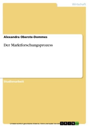 Der Marktforschungsprozess