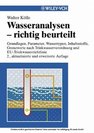 Wasseranalysen - richtig beurteilt main product photo