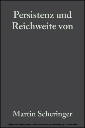 Persistenz und Reichweite von Umweltchemikalien