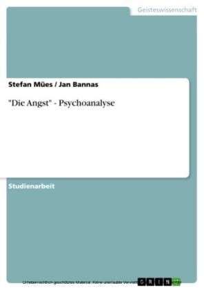 'Die Angst' - Psychoanalyse