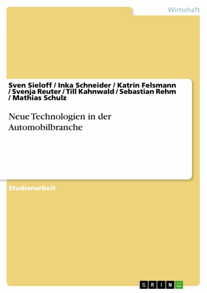 Neue Technologien in der Automobilbranche main product photo