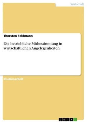 Die betriebliche Mitbestimmung in wirtschaftlichen Angelegenheiten