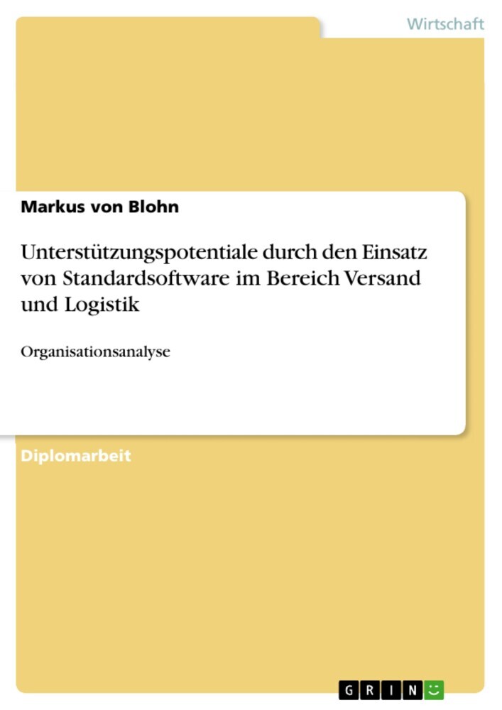 Unterstützungspotentiale durch den Einsatz von Standardsoftware im Bereich Versand und Logistik main product photo
