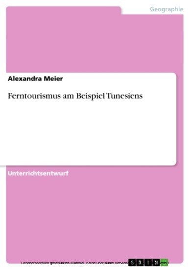 Ferntourismus am Beispiel Tunesiens main product photo