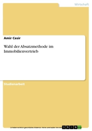 Wahl der Absatzmethode im Immobilienvertrieb main product photo