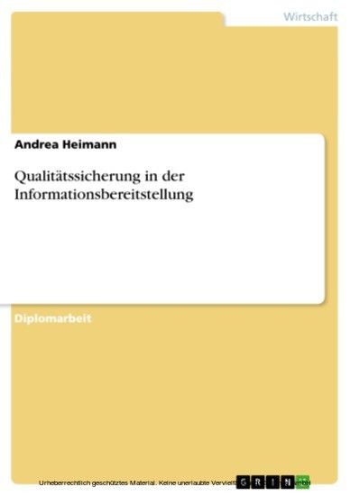 Qualitätssicherung in der Informationsbereitstellung main product photo