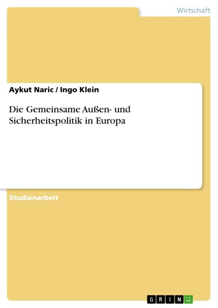 Die Gemeinsame Außen- und Sicherheitspolitik in Europa main product photo