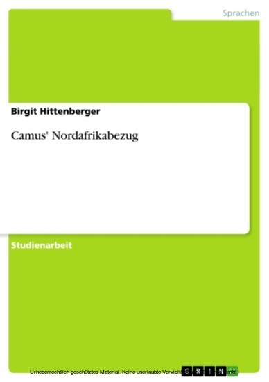Camus' Nordafrikabezug main product photo