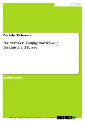 Die verbalen Konjugationsklassen, Leskinische II Klasse