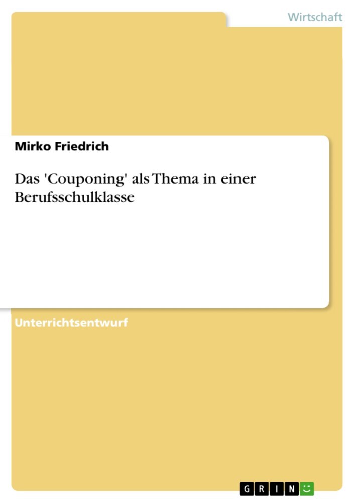 Das 'Couponing' als Thema in einer Berufsschulklasse main product photo