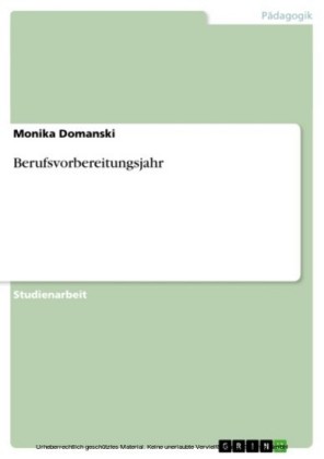 Berufsvorbereitungsjahr