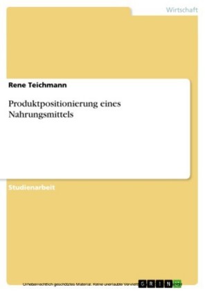 Produktpositionierung eines Nahrungsmittels