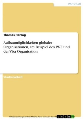 Aufbaumöglichkeiten globaler Organisationen, am Beispiel des IWF und der Visa Organisation
