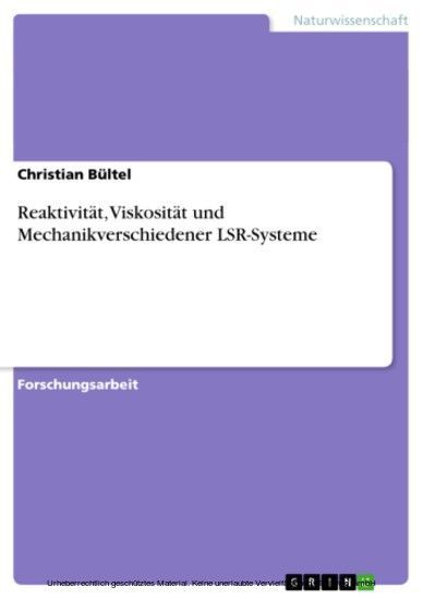 Reaktivität, Viskosität und Mechanikverschiedener LSR-Systeme main product photo