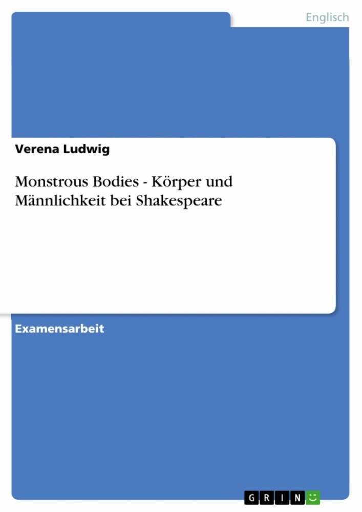 Monstrous Bodies - Körper und Männlichkeit bei Shakespeare main product photo