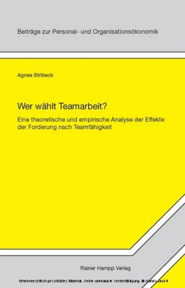 Wer wählt Teamarbeit?