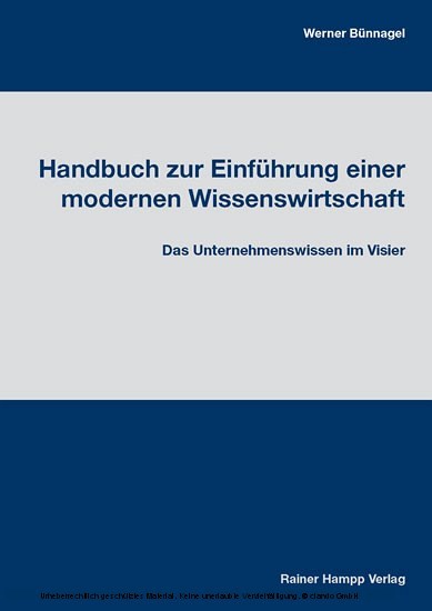 Handbuch zur Einführung einer modernen Wissenswirtschaft main product photo