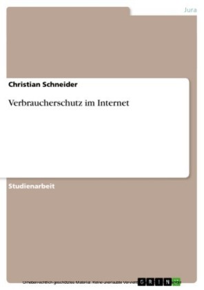 Verbraucherschutz im Internet