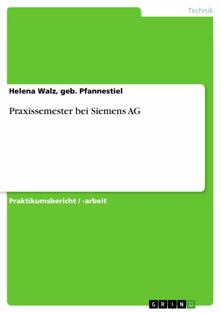Praxissemester bei Siemens AG main product photo