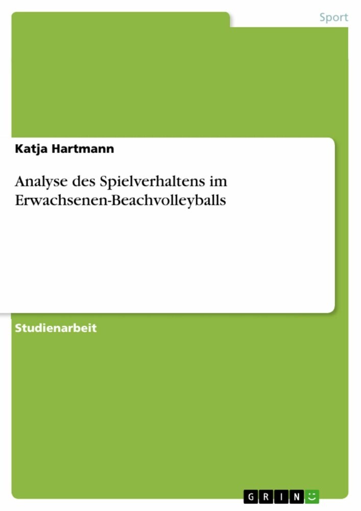 Analyse des Spielverhaltens im Erwachsenen-Beachvolleyballs main product photo