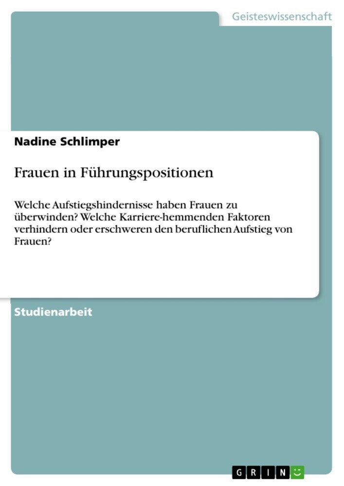 Frauen in Führungspositionen main product photo