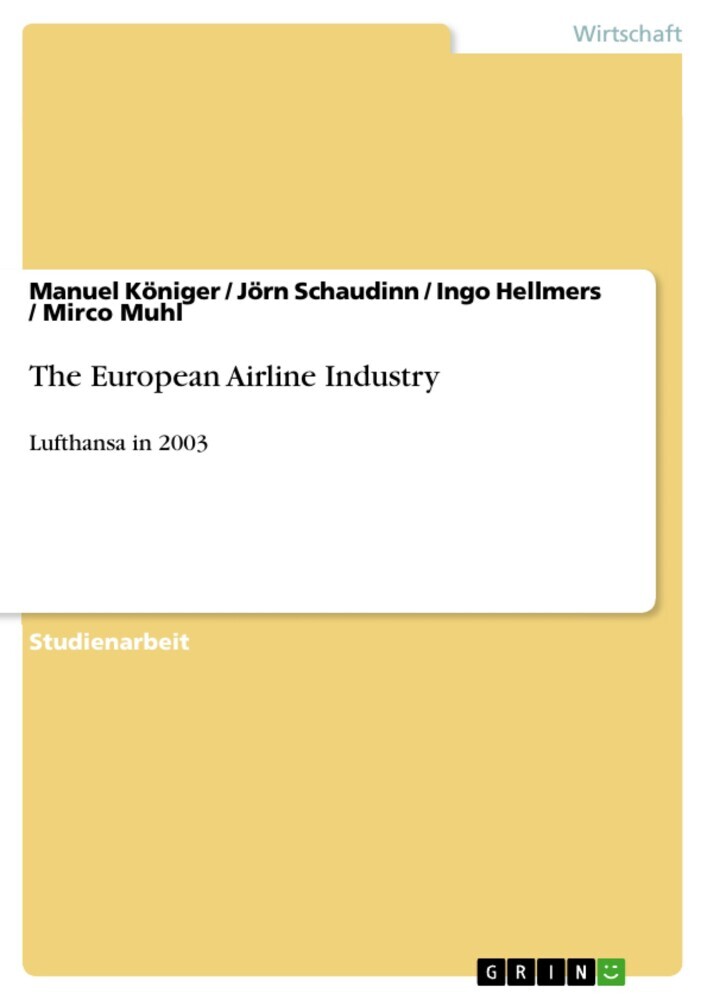 The European Airline Industry main product photo