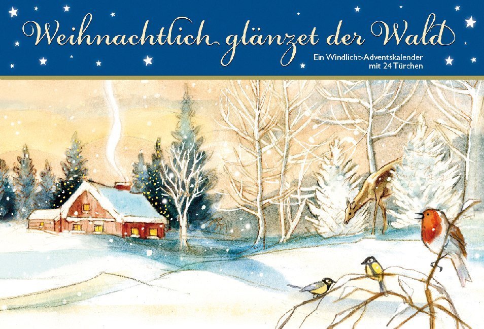 Weihnachtlich glänzet der Wald. Ein Windlicht-Adventskalender mit 24 Türchen main product photo
