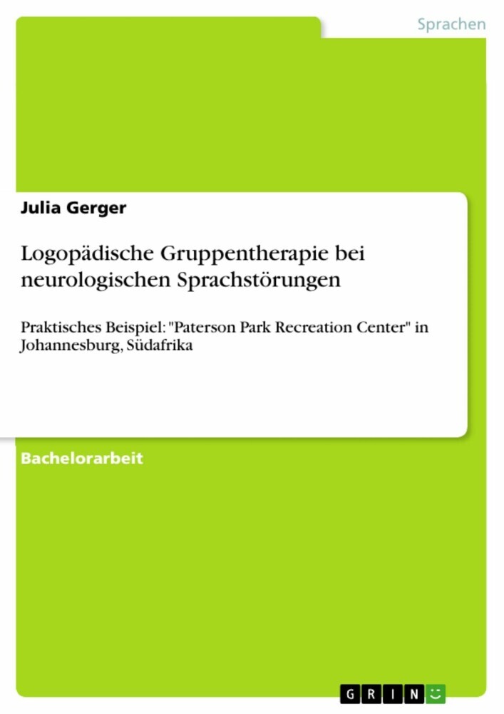 Logopädische Gruppentherapie bei neurologischen Sprachstörungen main product photo