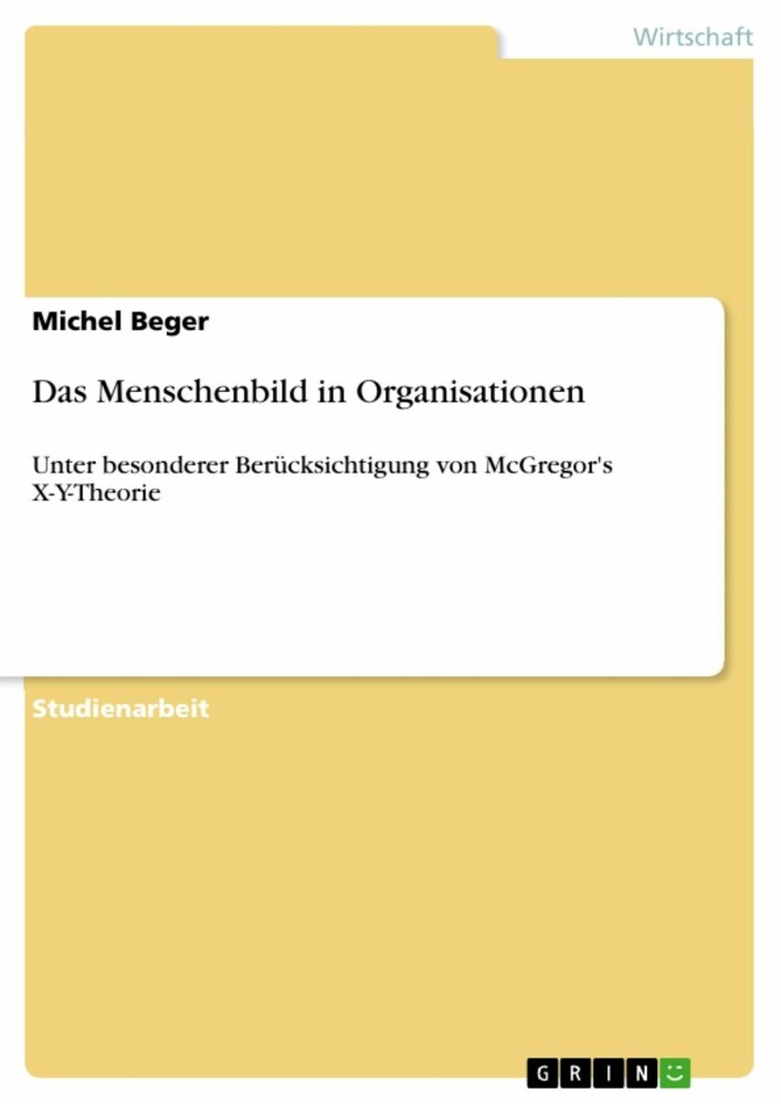 Das Menschenbild in Organisationen main product photo