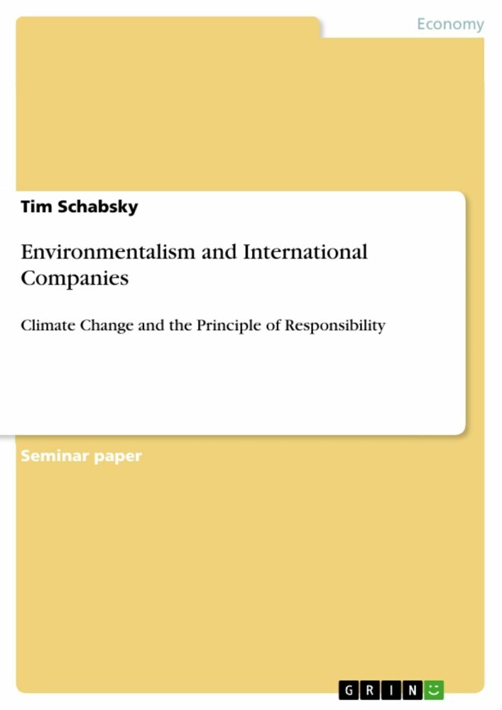 Environmentalism and International Companies main product photo
