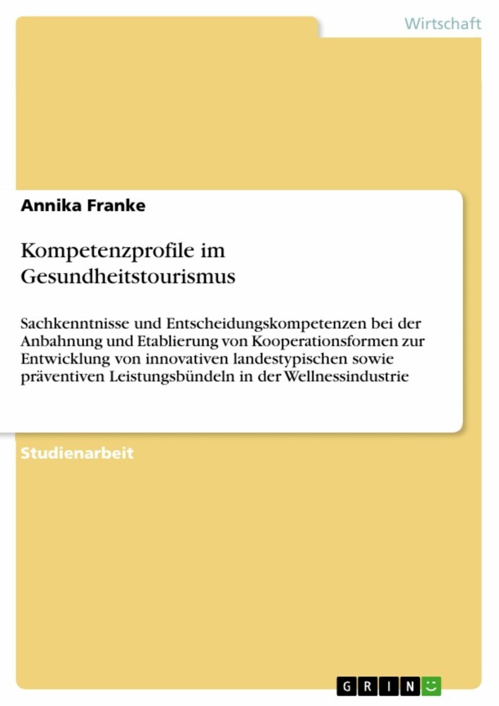 Kompetenzprofile im Gesundheitstourismus main product photo