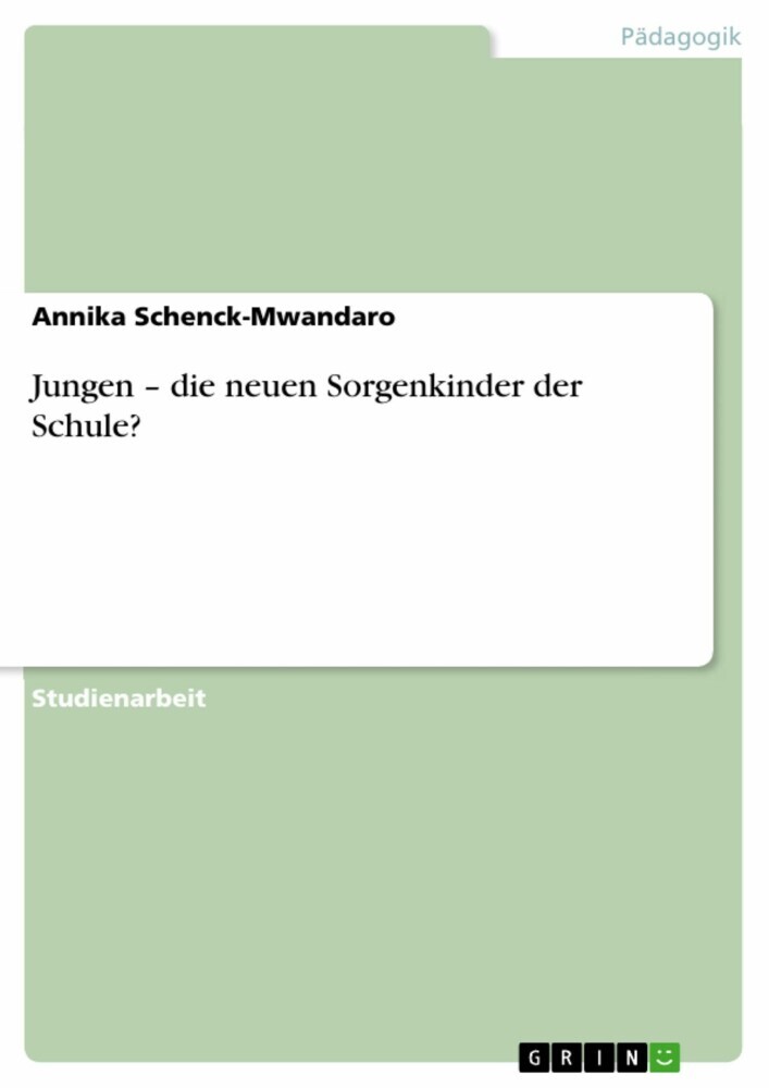 Jungen - die neuen Sorgenkinder der Schule? main product photo